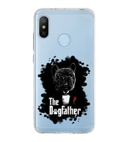 Xiaomi Mi A2 Lite Uyumlu Kapak Dog Father Tasarımlı Şeffaf Silikon Kılıf