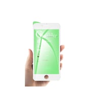 Iphone 7 Plus Beyaz Tam Kaplayan Nano Seramik Ekran Koruyucu