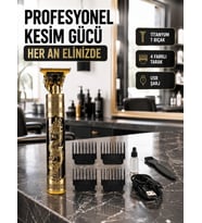 Şarjlı Titanyum Bıçaklı Saç Kesme Makinesi Yeni Nesil