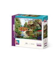Yappuzz Çiçekli Göl 1000 Parça Puzzle