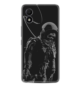 TCL 303 Kılıf Silikon Desen Özel Seri İskelet Astronot 1613