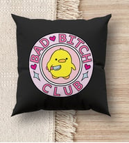 BK Gift Esprili Premium Kumaş Siyah Kırlent Yastık, Ev Hediyesi, Ev Dekorasyonu, Dekoratif Hediye (Model 14)