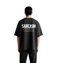 Erkek Oversize Tişört Sarkastik Mizah Baskılı Rahat Kesim Kısa Kol Yuvarlak Yaka Günlük Modern Şık