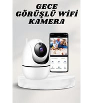 Mey İthalat® Wifi Kamerası Kablosuz Wifi Güvenlik Kamerası
