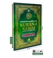 Türkçe Okunuşlu Kuranı Kerim Ve Meali 3’lü (Üçlü)-Rahle Boy