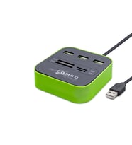 Usb Hub Combo 3*Usb + Ms + Sd + M2 + Tf Yeşil HDX7006