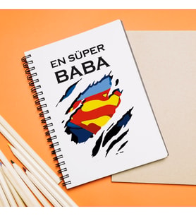 En Süper BabaTasarımlı Defter