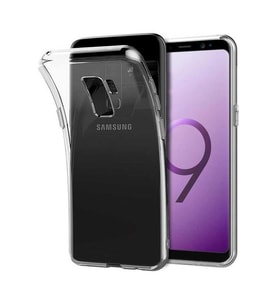 Galaxy S9 Plus Kılıf İnce ve Esnek Şeffaf Süper Silikon (Renksiz)