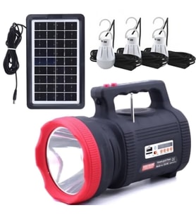 Güneş Enerjili Bt Radyolu 15 W El Fenerli 3 Ampullü Aydınlatma Cihazı