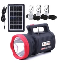 Güneş Enerjili Bt Radyolu 15 W El Fenerli 3 Ampullü Aydınlatma Cihazı