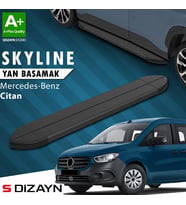 S-Dizayn Mercedes Citan Skyline Siyah Yan Basamak 193 Cm 2012-2021 A+ Kalite