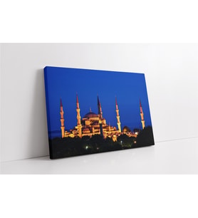 Sultanahmed Camii Gece Kanvas Tablo