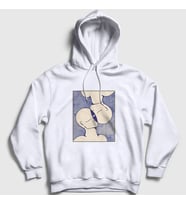 Presmono Unisex Beyaz Soul Mates Valentine's Day Sevgililer Günü Kapüşonlu Sweatshirt 285528tt