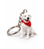 Golden Retriever Anahtarlık 3D Figürlü Sevimli Köpek Çanta ve Anahtar Süsü