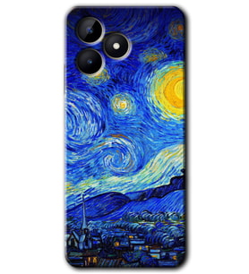 Realme C53 Kılıf HD Desen Baskılı Kılıf - Starry Night
