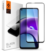Spigen Redmi Note 9 / Redmi Note 9T ile Uyumlu Cam Ekran Koruyucu GLAS.tR Tam Kaplayan Full Cover Black (Renksiz)