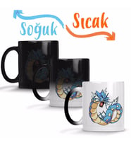 Pokemon Gyarados Sihirli Kupa Bardak Porselen