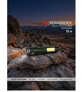 Powerdex PD-3007 El Feneri (Siyah)