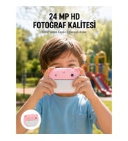 Mey İthalat® Anında Baskı Özellikli Şipşak Kamera 24MP HD Çift Lensli ve 32GB Hafızalı