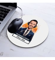 Kişiye Özel Hediye Karikatürlü En İyi Erkek Spiker Mousepad