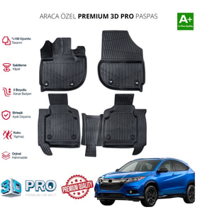 HONDA H-RV ARACA ÖZEL 3D PASPAS 2022 2023 2024 2025