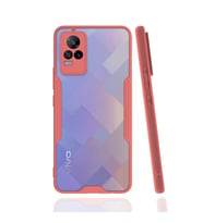 Vivo V21e Kılıf Platin Silikon - Pembe