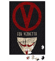 V For Vendetta Afiş Puzzle 240 Parça Yapboz