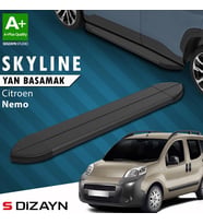 S-Dizayn Citroen Nemo Skyline Siyah Yan Basamak 173 Cm 2008-2017 A+ Kalite