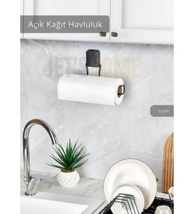 Kağıt Havluluk Paslanmaz Peçetelik Çelik Banyo Havluluk Düzenleyici Siyah