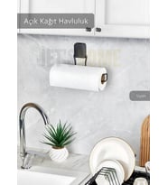 Kağıt Havluluk Paslanmaz Peçetelik Çelik Banyo Havluluk Düzenleyici Siyah