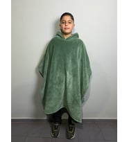 Giyilebilir Hoodie Battaniye Çocuk Boy 5-11 Yaş (Çağla Yeşili)