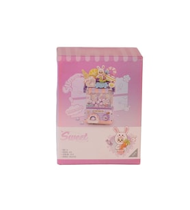 LZ1679 Sevimli Gashapon Makineleri MOR BLOCK OYUNCAK 428 PRÇ
