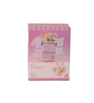 LZ1679 Sevimli Gashapon Makineleri MOR BLOCK OYUNCAK 428 PRÇ
