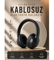 Kablosuz Bluetooth Kulaklık Kulak Üstü Mikrofonlu 5.0 Bluetooth Anc Özelliği