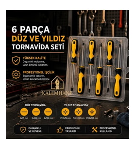 Kalemhane Rıco  7 li Düz ve Yıldız Tornavida Seti