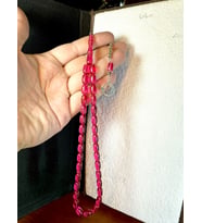 BLOK ZAR TESBİH PEMBE RENKLİ KAPSÜL KESİM T-183
