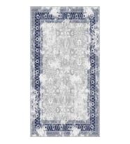 Rovigo Home Dijital Baskı Yıkanabilir Kaymaz Taban Salon Halısı Ve Yolluk RV123-FNL429 (Lacivert)