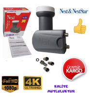 Next 2'Li İki Çıkışlı Lnb 4K Full Hd+ 4 Adet Contalı Konnektör