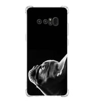 PrintiFy Samsung Galaxy Note 8 Uyumlu Köpek 1 Baskılı Şeffaf Köşe Korumalı Antişok Kılıf
