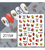 Adanil Yaprak Kelebek Yazılı Sticker J0-2115