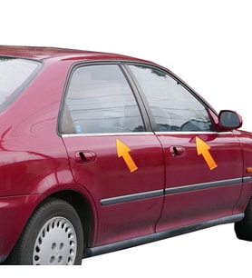Honda Civic Krom Cam Çıtası P. Çelik 1992-1996
