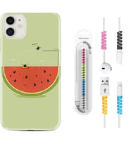 Apple iPhone 11 12 13 Mini Kılıf Kablo Koruma Spiral Silikon Woohoo 1373