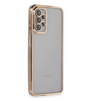 Durukar® Samsung Galaxy A23 4G Kılıf Lensli Silikon - Gold