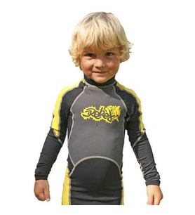 SUBGEAR Rash Guard SUN&FUN, Likra Çocuk UV Korumalı Uzun Deniz Elbisesi 86CM/3 yaş/3XS