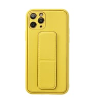 Apple İphone 11 Pro Kılıf Coco Deri Standlı Kapak - Sarı