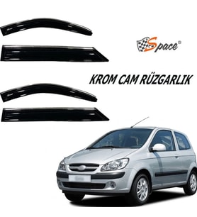 Krom Cam Rüzgarlığı 1.2Mm Hyundai Getz 2002 4'Lü / Caru447