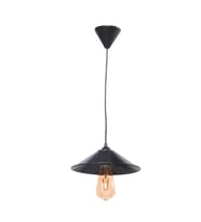 MYLİGHTS  RETRO  RUSTİK VİNTAGE METAL SARKIT TEKLİ AVİZE (Siyah)