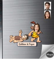 Kişiye Özel Sevgili Ahşap Magnet -4