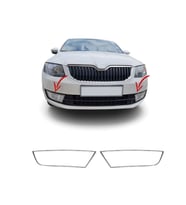 Skoda Octavia Krom Sis Çerçevesi 2 Parça 2012-2020 Arası Paslanmaz Çelik