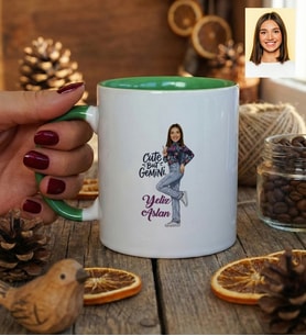 Kişiye Özel Karikatürlü Cute But Gemini İkizler Burcu Kupa Bardak Doğum Günü Hediyesi